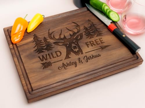 Tabla de cortar rectangular de madera personalizada miniatura 6