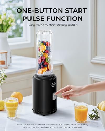 Mini Blender Smoothie Portable Sangcon avec 2 Bouteilles Tritan 600ml - 7