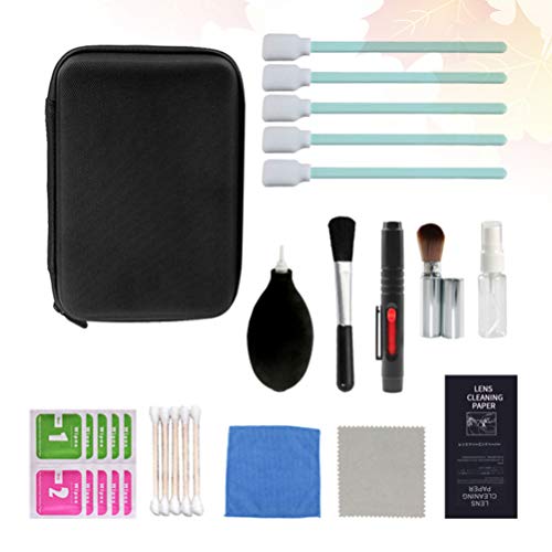 Uonlytech Kit de limpeza de câmera de microfibra, pano limpo, frasco de limpeza e mais conjunto de l