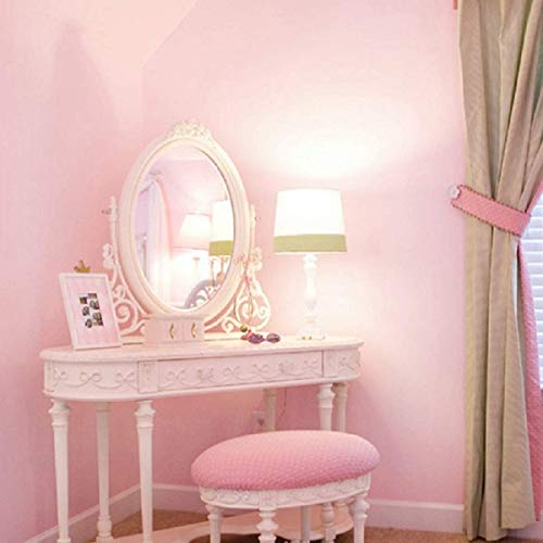 Image of practicalWs Pink Self-Adhesive Wallpaper Film Stick Paper Easy to Apply | Peel And Stick Wallpaper Shelf Liner Table and Door Reform Wall paper