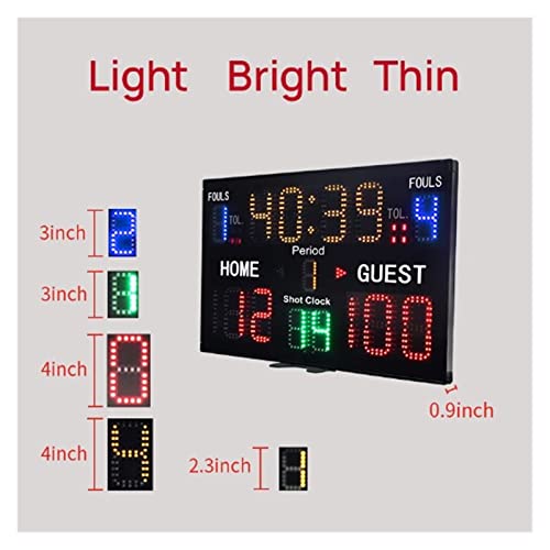 Marcador digital multifuncional para baloncesto interior miniatura 2