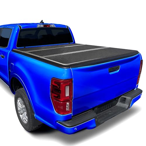 Image of Tyger Auto T5 Tri-Fold Alloy Hardtop Truck Bed Tonneau Cover Compatible with 2024-2025 Ford Ranger | Fleetside 5' (61 inch) Bed | TG-BC5F1022