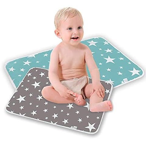 Leikance - Colchón impermeable para bebé, suave, 50 x 70 cm, 2 unidades Cover