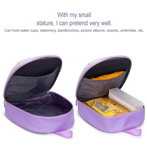 Image of BabyMoon Eggshell Multipurpose Kids Backpack | Children's School Bag for Boys & Girl's | Kids Travel Backpack | Rabbit Purple