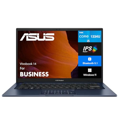 ASUS Vivobook 14 Business Laptop 14.0" IPS FHD (Intel i5-1334U, 16GB DDR4, 512GB SSD) miniatura 1