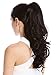 Produktbild WIG ME UP - MKB-30-V-2 Haarteil Zopf Pferdeschwanz lang gewellt leicht gelockt Schwarz Schwarzbraun 45 cm