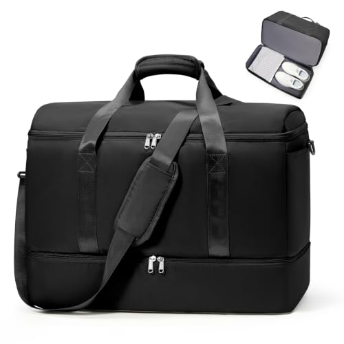 Travel Duffle Bag with Shoe Compartment, Overnight Weekender Bags for Women by SYCNB - Used condition - US$21.89