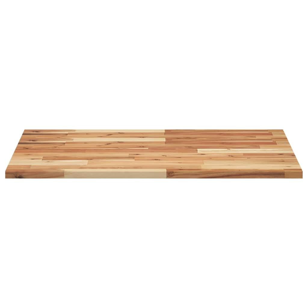 Schreibtischplatte aus Massivholz Akazie mit Ölbeschichtung 80 x 60 x 2 cm, rechteckige Tischplatte für Tischgestell, Schreibtischzubehör, Homeoffice, Büro, Arbeitszimmer, ergonomisch