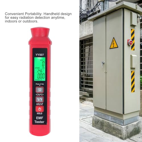 Detector portátil de radiación con LCD y alarma miniatura 4