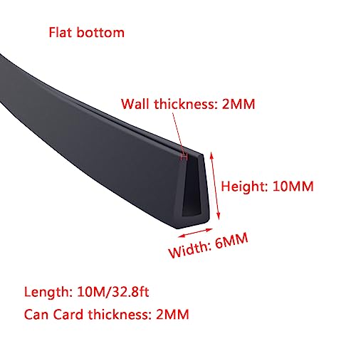 Joint caoutchouc noir 10m profilé protection tôle et porte auto
