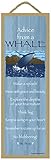 SJT ENTERPRISES, INC. Advice from a Whale Primitive Wood Plaque Sign, 5' x 15' - Licensed from Ilan...