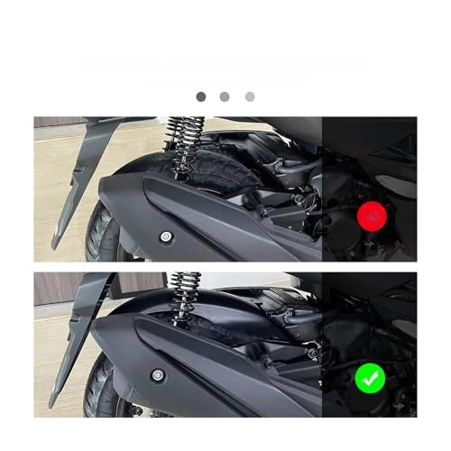 Garde-boue arrière étendu NSS350 2023 kit protection éclaboussures moto - 5