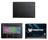 Decalrus - Protective Decal for Acer Predator Triton 500 PT515-51 (15.6' Screen) Laptop Black Carbon Fiber Skin case Cover wrap CFacerPredator500_PT515Black