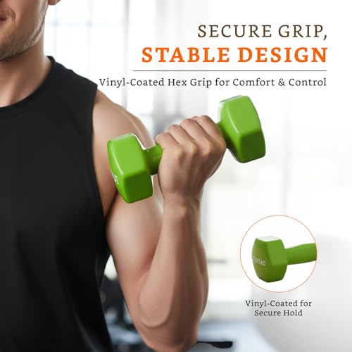 Image of Amazon Brand - Solimo Vinyl Dumbbell