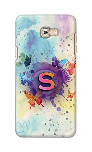 Image of PRINTFIDAA� Printed Hard Back Cover Case for Samsung Galaxy C7 Pro Back Cover (Alphabet S) -2808