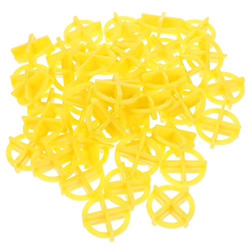 DOITOOL 100pcs Tile Cross Spacers Floor Tile Positioning Tools Ceramic Gap Adjuster Reusable PP Material Dual-Purpose Removable 2.0/3.0mm Spacers for Wall and Floor Installation