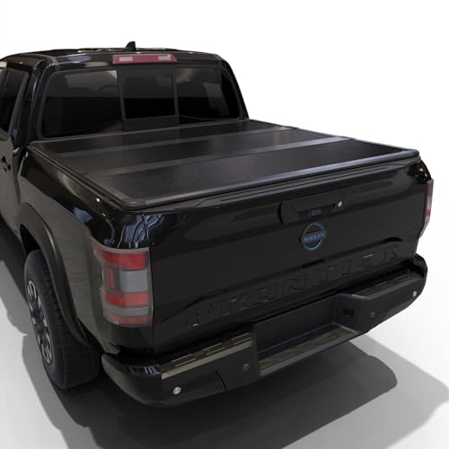 Calffree Hard Folding Truck Bed Tonneau Cover Compatible with 2005-2025 Nissan Frontier 5ft Bed (60