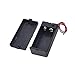 Nine to Nine 2 Pcs 9V Battery Holder with On Off Switch Cap Lead Wires (for 9V Batery)