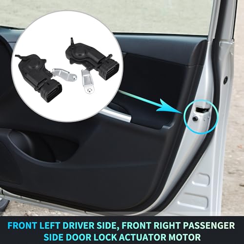 Image of X AUTOHAUX Replacement Front Rear Left Right Side Power Door Lock Actuator Motor for Toyota 4Runner 98-02 Door Latch Actuator Assembly Replace No.6914035060 /6912035050 Black 2 Pair