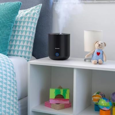 Bionaire - Ultrasonic Cylinder Humidifier, Top-Fill Cool Mist for Effortless Humidity Control, Ideal for Small Rooms