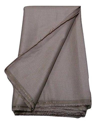 BKRKJ Men's Woollen Unstitched Kurta Pyjama fine quality plain Merino Wool Fabric- 5.5 meters(designer_ethnic_woolen_khadi_shirt_Beige_light brown_Free Size)