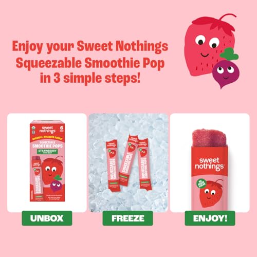 image for Sweet Nothings, Strawberry, USDA Organic Kids' Squeezable Fruit Smooth