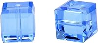 Vista 23 de 50 piezas Adabele cuentas austriacas de 6 mm de cristal facetado en cubo amatista sueltas, compatibles con cristales Swarovski Preciosa 5601 SSC611