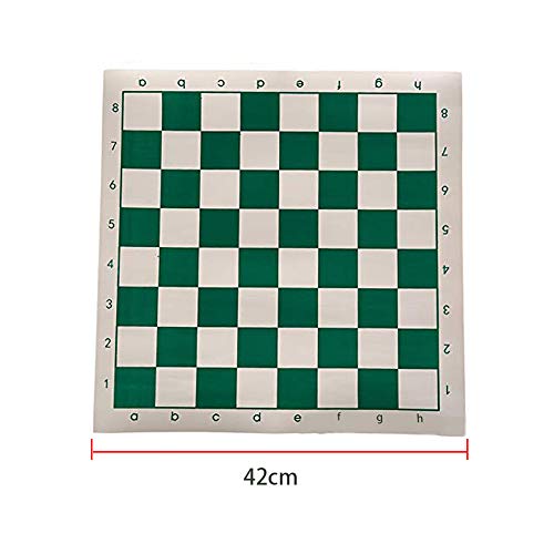Tablero de ajedrez portátil enrollable PU 42cm miniatura 4