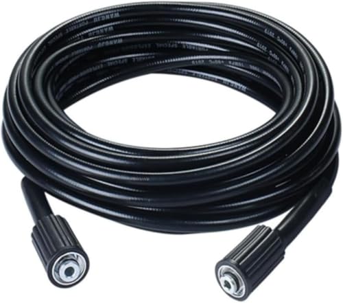 MLTUN MAKAN高圧洗車機用アウトレットホース、ユニバーサル防爆洗車用延長ホース、高圧洗浄機部品、メスコネクタM22、長さ10m、15m、20m、高強度、耐摩耗性、耐候性、洗浄補助、安定した水流 (20メートル両端M 22-14,ブラック)