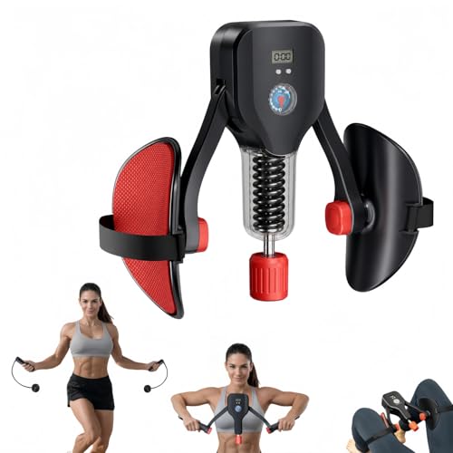 Thigh Trainer for Women & Men, 176LB Adjustable Pelvic Floor Exercise Equipment with LED Display Counter and Resistance Indicator, Inner Thigh Exerciser for Home Gym, Glutes, Legs & ARMS by MGP - Used condition - US$25.55
