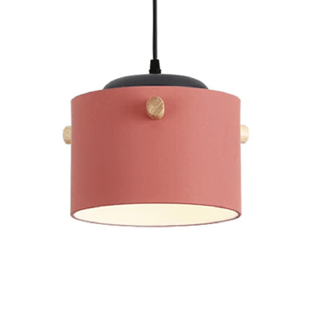 Lampe à suspension cylindrique en bois pour un chevet cosy