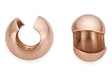 40 Pieces 14Kt Rose Gold Filled Crimp Covers 3 mm