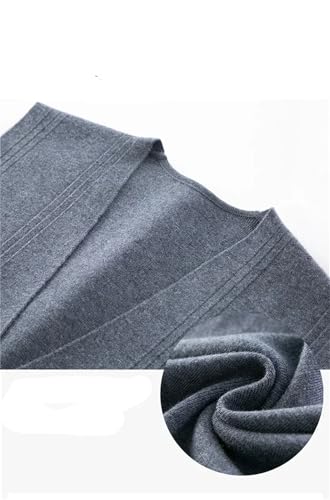 Men Warm Knit Vest Button V-Neck Sleeveless Sweater Waistcoat Thick Casual Suit Vest Business4