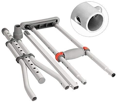 Muletas para adultos Cuidado de la salud de las axilas Muletas universales de aluminio Muletas de altura ajustable de aluminio Adultos jóvenes Ideal para viajes o trabajo