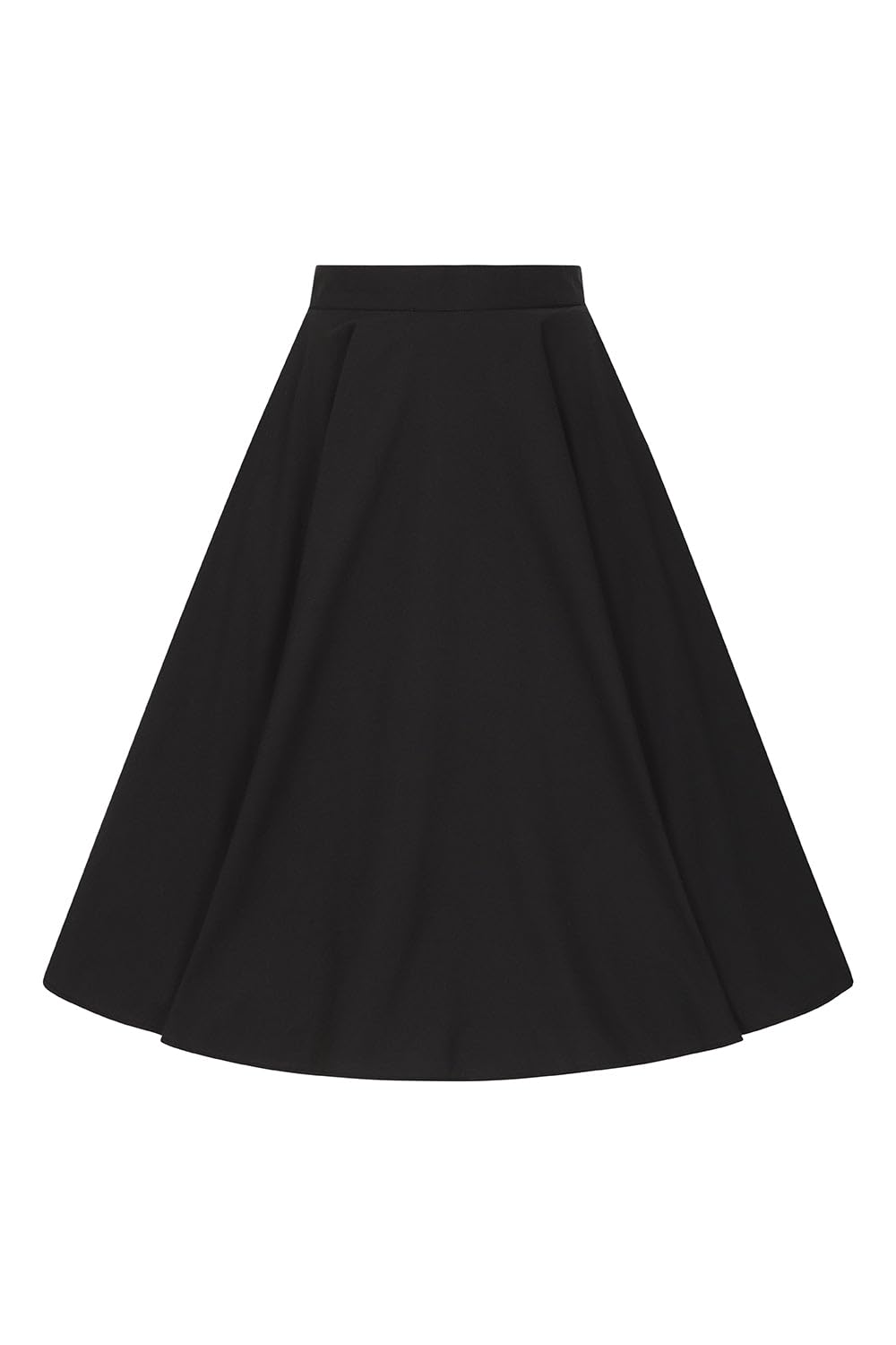 Hell Bunny Abi 50s Skirt Frauen Mittellanger Rock schwarz Basics