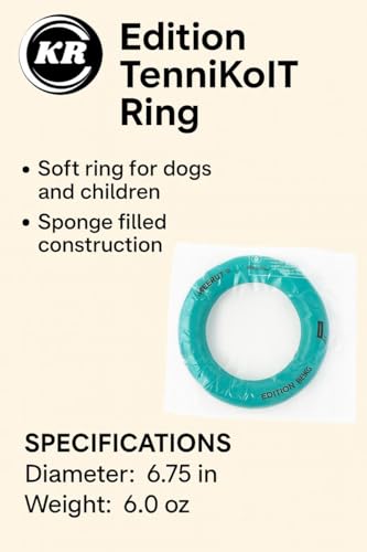 Image of K R Tennikoit Rings 6 Inch Multicolor | Pack of 2 Rubber Rings for Kids, Teens & Adults | Outdoor Play, Sports Training, Frisbee, Tennis Ring Games | Garden, Park & Beach Fun | Durable & Lightweight