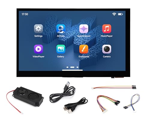 ESP32-P4-WIFI6 7inch Touch Display Development Board, Based On ESP32-P4 and ESP32-C6, with 1024 x 600 IPS LCD, with Can, RS485, UART, I2C Interfaces, Support AI Speech Interaction & Wi-Fi 6/BT5