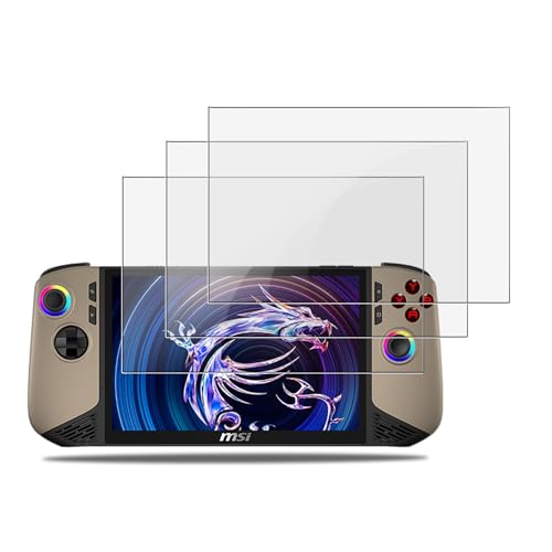 NOUKAJU [3 Pack] Screen Protector for MSI Claw 8 AI+ A2VM 8inch, HD Tempered Glass,9h Hardness,Scratch,Anti-Fingerprin,Tempered Glass Film Guard for MSI Claw 8 AI+ A2VM-001US Handheld Portable Gaming