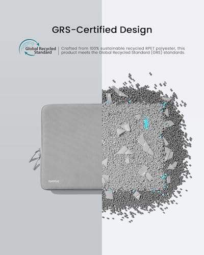 Image of Tomtoc Defender-A13 Laptop Sleeve (13 Inch), Dark Gray