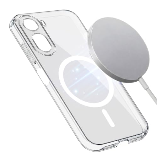 Image of Jkobi Lifetime Anti-Yellow MagSafe Compatible Clear Back Cover Case for Poco C81 5G (Sleek Hard Crystal | Shockproof and Camera Protection)