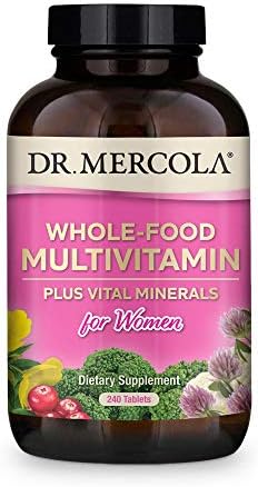 Dr. Mercola, Whole Food Multivitamin for Women Plus Vital Minerals, 30 Servings (240 Tablets), with Spirulina, Non GMO, Soy Free, Gluten Free