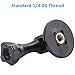 woleyi Tripod Adapter Mounts with Camera 1/4-20 Screw Adapter Compatible for Gopro Hero Action Cameras