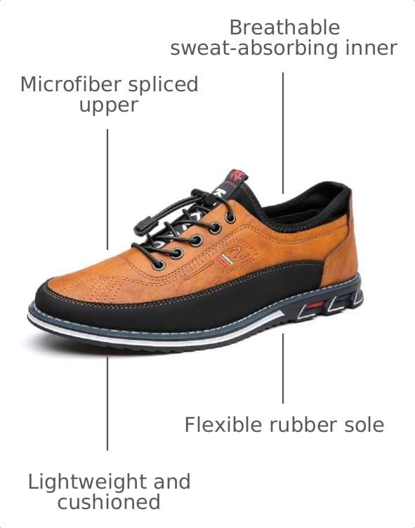 Image of Men's Oxford Business Casual Shoes Office Loafers Dress Comfort Driving Shoes