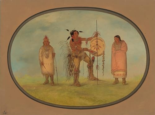Image sur toile George Catlin Saukie Warriories pour habiller grand mur