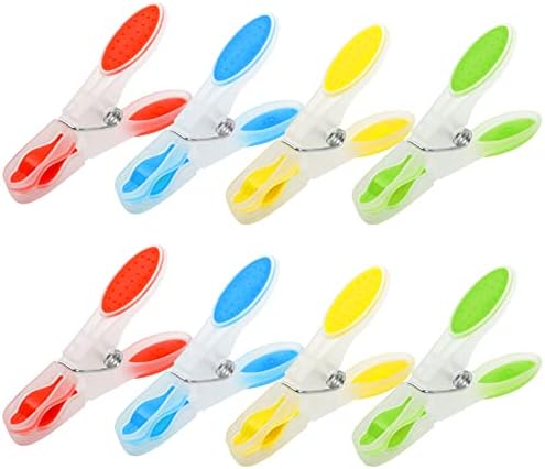 24 Pcs Clothes Pegs for Washing Line,Durable and Windproof Clothes clips, Resistant To Rust & Moisture,Multicolors Strong Grip Non Slip Washing Pegs,Laundry Pegs for Home and Garden