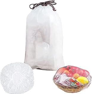 Fresh Keeping Bags 100Pcs Reusable Sealing Bags Food Cover Food Storage Covers, Elastic Stretch Adjustable Bowl Lids, Universal Kitchen Wrap Seal Fresh Keeping Caps