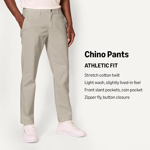Image of Amazon Essentials Men's Athletic-Fit Chino Pants