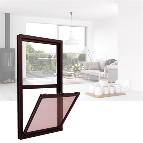 XILYZMO Fatto su Misura 5 Mm Vetro Rinforzato Finestra A Battente, Alluminio Montaggio A Filo Finestre A Tettoia, Mobile Business Supporto Finestre Scorrevoli