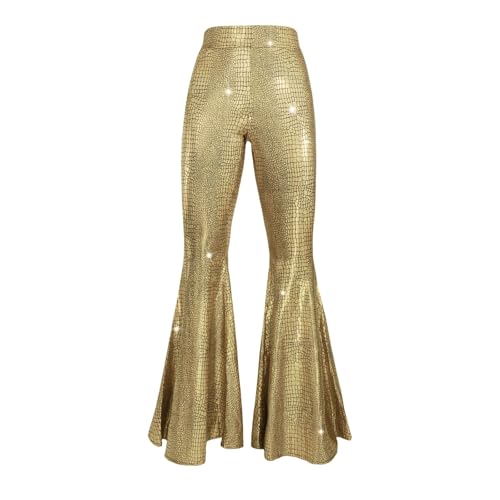 Pantalon décontracté femme coupe bootcut taille haute extensible
