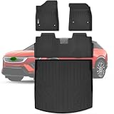 SANBAN-AXE Alfombrillas y alfombrilla para maletero para Cadillac Optiq 2025, TPE, protección para todo tipo de clima, 2 filas de revestimientos de piso de automóvil con accesorios de forro de carga SANBAN-AXE Alfombrillas y alfombrilla para maletero para Cadillac Optiq 2025, TPE, protección para todo tipo de clima, 2 filas de revestimientos de piso de automóvil con accesorios de forro de carga